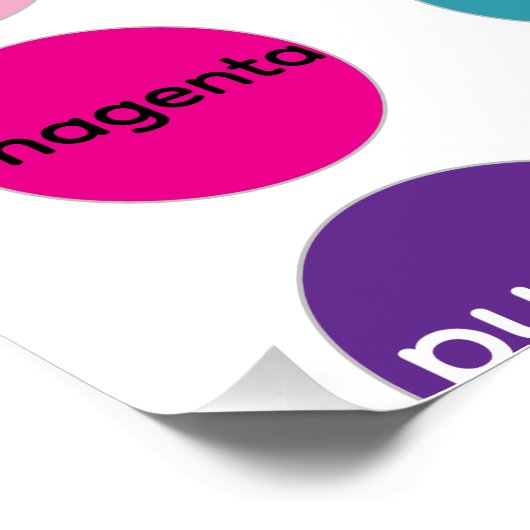 Colors Poster for Kids, Classroom (Hoek)