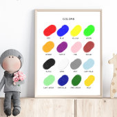 Colors Poster – Preschool Wall Art