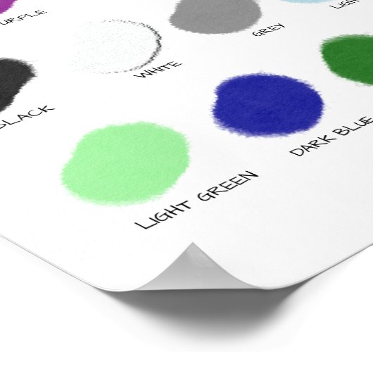 Colors Poster – Preschool Wall Art (Hoek)