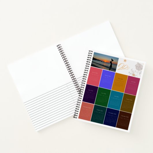 Colors Shade Custom Photo Calendar Monthly Journal Notitieboek (Binnen)