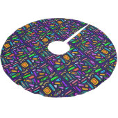 Colors & shapes pattern kerstboom rok (Gekanteld)