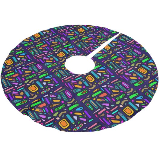 Colors & shapes pattern kerstboom rok (Gekanteld)