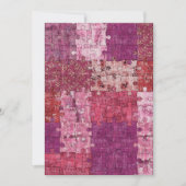 Colors Texture Puzzle Invitation Kaart (Voorkant)