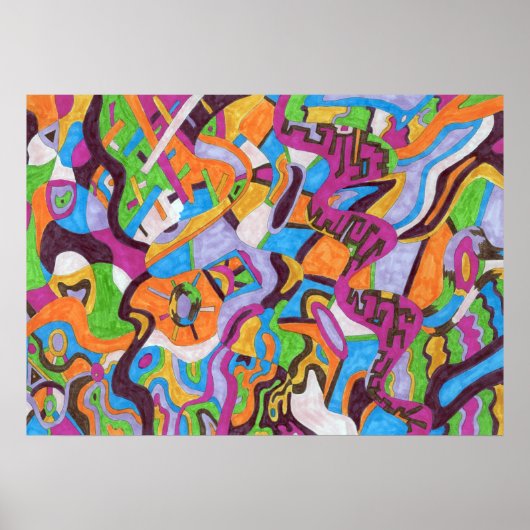 "Colorscape" 28x20 Poster (Voorkant)