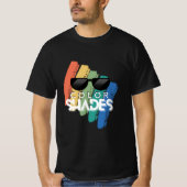 ColorShades – Retro esthetische zonnebril Logo T-shirt (Voorkant)