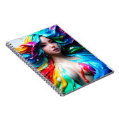 Colorsplash Anime Girl # 1 Poster Notitieboek (Rechterzijde)