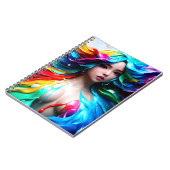 Colorsplash Anime Girl # 1 Poster Notitieboek (Linkerzijde)