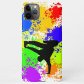 Colorsplash breakdancer iPhone hoesje (Achterkant)