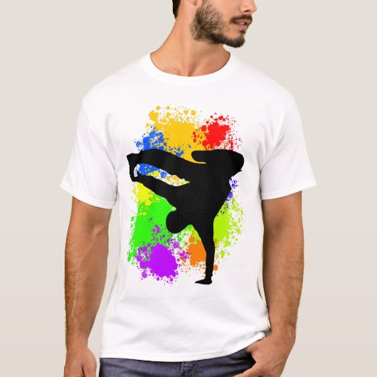 Colorsplash breakdancer t-shirt (Voorkant)