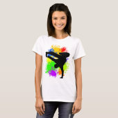 Colorsplash breakdancer T-Shirt (Voorkant volledig)