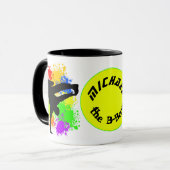 Colorsplash breakerancer gepersonaliseerd mug mok (Voorkant links)