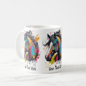 Colorsplash Horse 1 Koffiemok (Voorkant links)