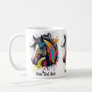 Colorsplash Horse 1 Koffiemok