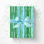 Colorstack Ikat in Green and Aqua Cadeaupapier