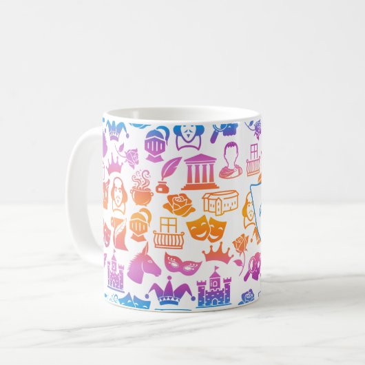 Colorul Shakespeare Lover Mug Koffiemok (Voorkant links)
