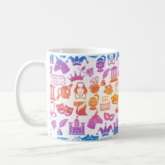 Colorul Shakespeare Lover Mug Koffiemok (Links)