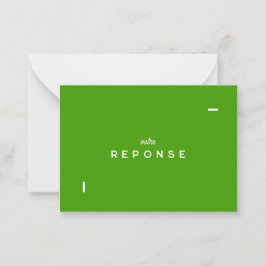 Colorus-groen Citron-responskaart Notitiekaartje
