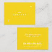 Colorus-responskaart - Citron-geel Notitiekaartje (Voorkant / Achterkant)