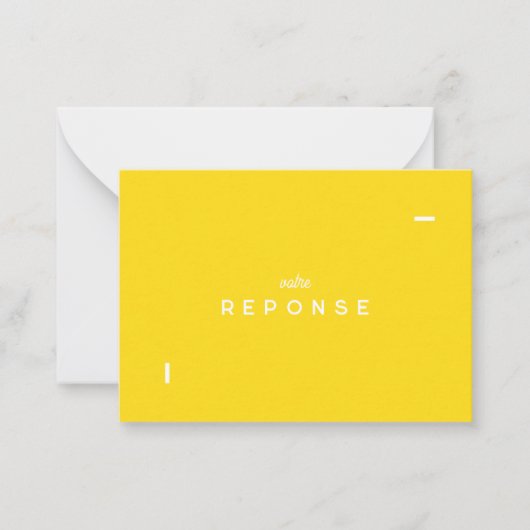 Colorus-responskaart - Citron-geel Notitiekaartje (Voorkant)