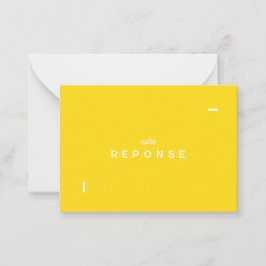 Colorus-responskaart - Citron-geel Notitiekaartje