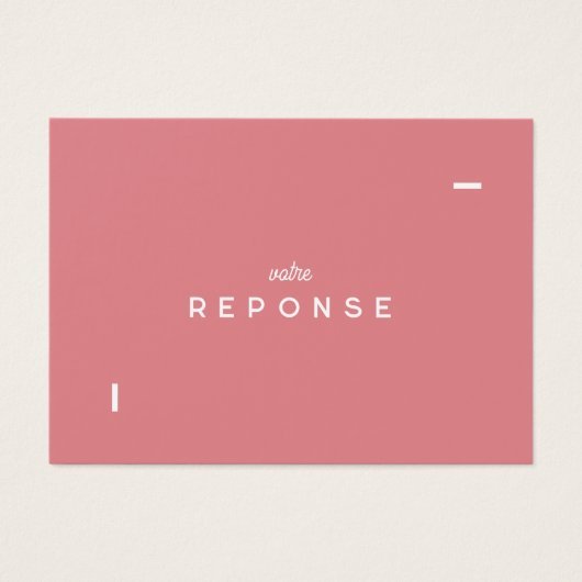 Colorus-responskaart - Rose Visitekaartje (Voorkant)