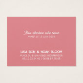 Colorus-responskaart - Rose Visitekaartje (Achterkant)