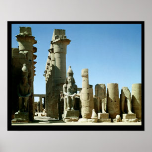Coloss Ramesses II en Pylon van Amenophis Poster