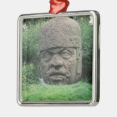 Colossaal hoofd metalen ornament (Links)