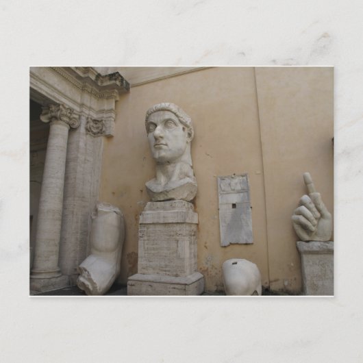 Colossaal standbeeld van Constantine Briefkaart (Voorkant)