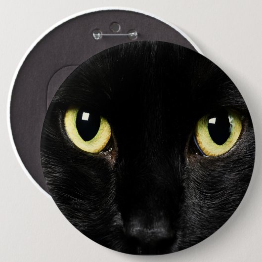 COLOSSAL Black Cat Pinback Button Backpack Pins (Voorkant /achterkant)