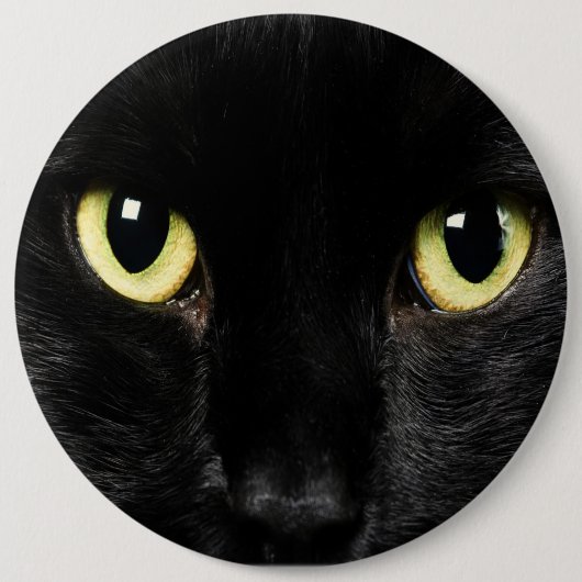 COLOSSAL Black Cat Pinback Button Backpack Pins (Voorkant)