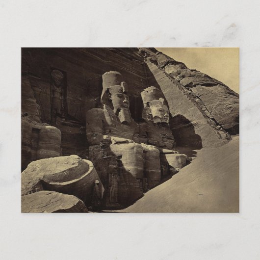 Colossal Figures, Abu Sunbul, Egypte Briefkaart (Voorkant)