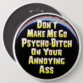 COLOSSAL - Humoureus, 6-inch rugzakpenknoppen Ronde Button 6,0 Cm (Voorkant /achterkant)