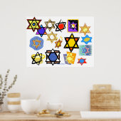 COLOSSAL POSTER - JEWISH STARS - CHANUKAH (Keuken)