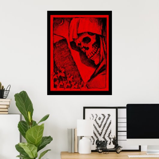Colossal Red Skull Poster (Thuiskantoor)