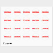 Colossal Stamp Ronde Sticker (Vel)