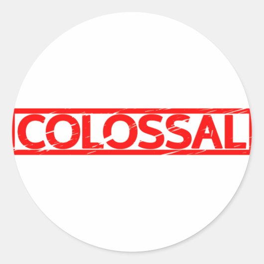 Colossal Stamp Ronde Sticker (Voorkant)