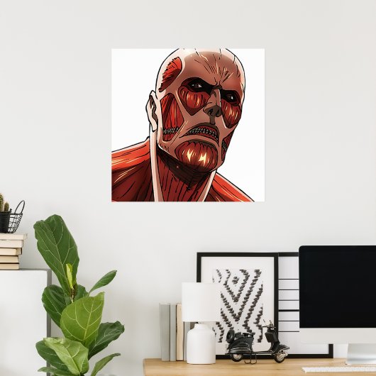Colossal Titan Attack On Titan Poster (Thuiskantoor)