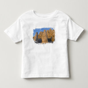 Colossale beelden van goden die de kinder shirts