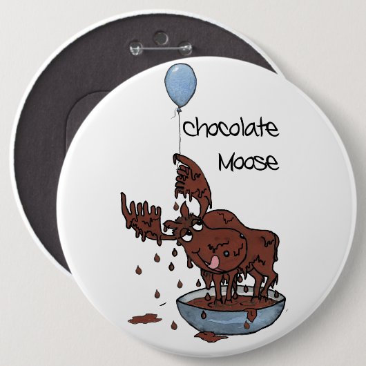 Colossale Button of badge, chocolade (Voorkant /achterkant)