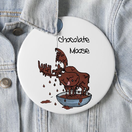 Colossale Button of badge, chocolade (In situ)