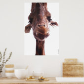 COLOSSALE POSTERS - GIRAFFE GEZICHT - HUMOR FOTO (Keuken)