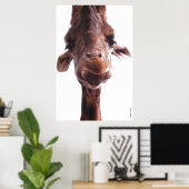 COLOSSALE POSTERS - GIRAFFE GEZICHT - HUMOR FOTO (Thuiskantoor)