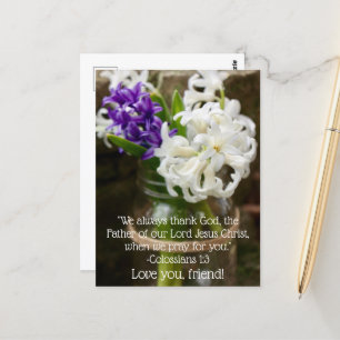 Colossenzen 1:3 Hyacint Ansichtkaart Briefkaart