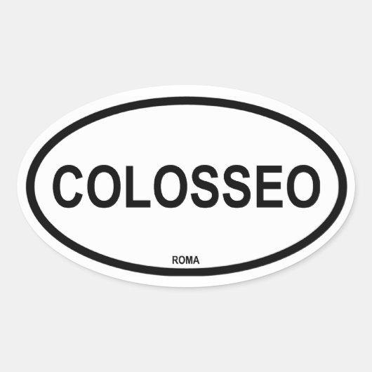 COLOSSEO OVALE STICKER (Voorkant)