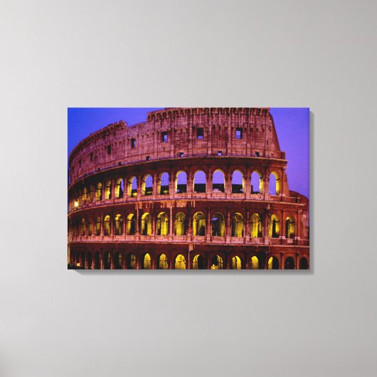Colosseo (Rome) Vinyl Fotobehang Canvas Afdruk (Voorkant)