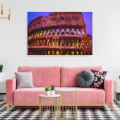 Colosseo (Rome) Vinyl Fotobehang Canvas Afdruk (Insitu (Woonkamer))