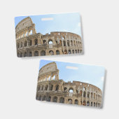 Colosseum Ansichtkaart Badge (Voor- en achterkant)