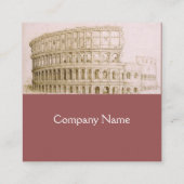 COLOSSEUM / Antiek Architectuur, Architect Vierkante Visitekaartje (Achterkant)