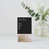 COLOSSEUM/Antiek architectuur, architect, zwart Visitekaartje (Staand voorkant)